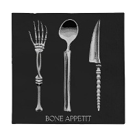 Guardanapos Bone Apetit de 16,5 x 16,5 cm - 20 unidades