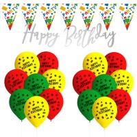Pack Decoração Festa Lego - 18 Peças