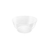 Taça redonda de plástico transparente de 10 x 4,5 cm - 25 unidades