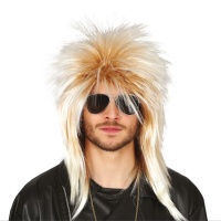 Peruca loira rocker