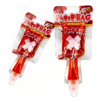 Saco de sangue de caramelo sabor morango de 60 gr - 1 unidade