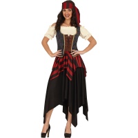 Fato de Pirata Plebeu para mulher