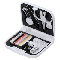 Kit de costura de viagem branco