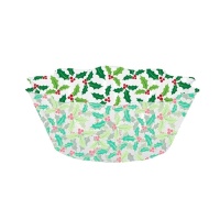 Tigela de plástico de azevinho de 20 x 7,5 cm - 1 unidade