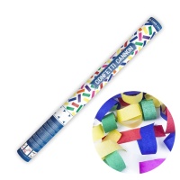 Canhão de confettis coloridos - 60 cm