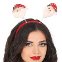 Tiara de Papai Noel com Gorro Xadrez