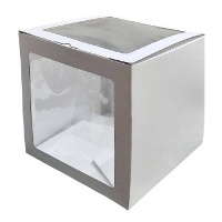 Caixa de 20 x 20 x 20 cm para torta com duas janelas - Azucren