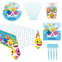 Pack Festa Tubarão Bebé - 8 pessoas