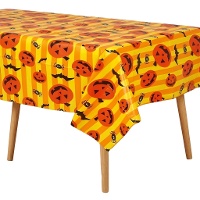 Toalha de mesa de Halloween com abóboras - 1,30 x 1,75 m