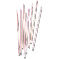 Palhinhas de papel iridescentes - 12 unid.