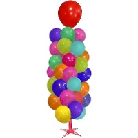 Suporte para balões com base triangular de 1,75 m - 14 peças - Liragram
