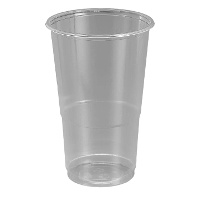 Copos de 250 ml de plástico transparente - 100 unidades