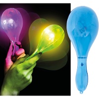 Maraca luminosa LED de 15 cm - 1 unidade