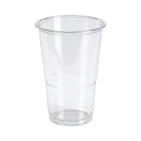 Copos de 330 ml de plástico transparente - 50 unidades