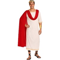 Fato romano com capa para homem