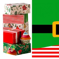 Caixa para doces de Elfo 18 x 13,5 x 7,5 cm - Decora