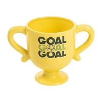 Caneca em forma de taça de futebol 470 ml