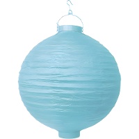 Lanterna de papel 30 cm com LED - 1 peça