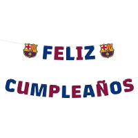 Bandeirola do FC Barcelona Feliz Aniversário