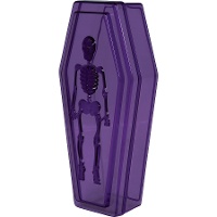 Caixa de caixão lilás de 19 x 9 cm