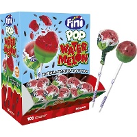 Chupa chupa sabor melancia com sementes - Fini - 100 unidades