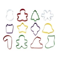 Cortadores de silhuetas de Natal em forma de cubo - Wilton - 12 peças