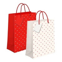 Saco de oferta para corações 23 x 18 x 10 cm - 1 unidade.