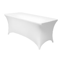 Capa elástica para mesa 1,80 x 0,76 x 0,75 m - branca