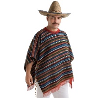 Poncho mexicano para homem