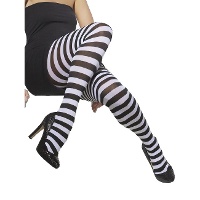 Collants às riscas para adultos