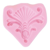 8,6 x 8,5 cm molde de silicone barroco de canto - Artis decor