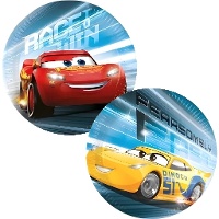 Pratos azuis do Cars, 20 cm - 8 unidades