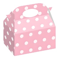 Caixas de cartão com bolinhas 16 x 16 x 10,5 cm - 12 unid.