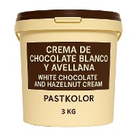 Creme de chocolate branco e avelã de 3 kg - Pastkolor