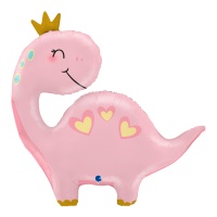 Balão dinossauro cor-de-rosa 71 cm - Grabo