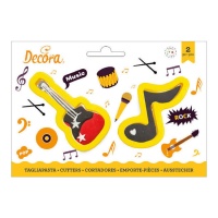 Cortadores de notas e guitarras - Decorar - 2 unidades