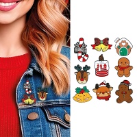 Pin de figura natalina de 3 cm - 1 unidade