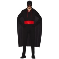 Fato de bandido preto para homem