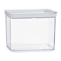 Pote de 2,2 L de plástico hermético retangular