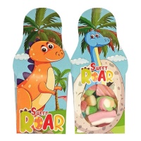 Caixa de marshmallows e gomas Dinossauro de 50 gramas