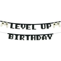 Grinalda de aniversário Level Up 2,5 m