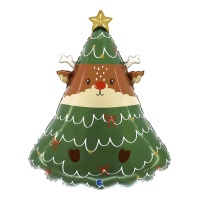 Globo para árvore de Natal com renas 59 x 47 cm - Grabo
