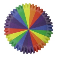 Cápsulas para cupcake Rainbow wedges - PME - 30 unidades