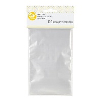 Saco para doces de plástico transparente mini - Wilton - 100 unidades