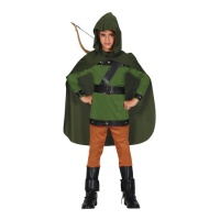 Fantasia de arqueiro das florestas infantil