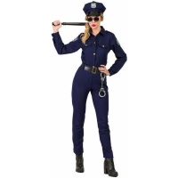 Fato policial azul para mulheres