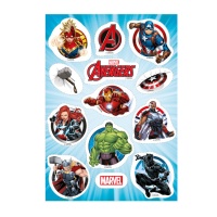 Bolachas comestíveis recortadas Avengers Zero - Dekora - 13 peças