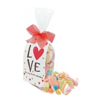 Saco de marshmallows Love sortidos 140 gr