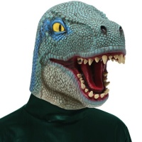 Máscara de dinossauro azul