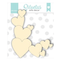 Aglomerado de corações 12 x 14 cm - Artis decor - 1 peça